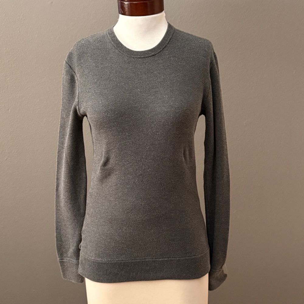 Michael Kors dark gray long sleeve pull over sweater Sz XS Cozy cabincore Fall